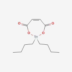 molecular formula C12H20O4Sn B1670441 1,3,2-二氧杂锡杂环-4,7-二酮，2,2-二丁基- CAS No. 78-04-6