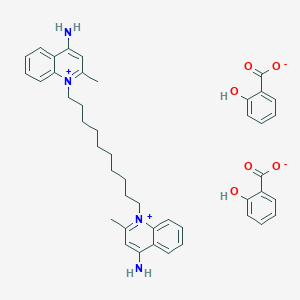 molecular formula C44H50N4O6 B1670451 Dequalinium salicylate CAS No. 16022-70-1