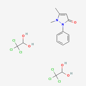 molecular formula C15H18Cl6N2O5 B1670458 Dichloralphenazone CAS No. 480-30-8