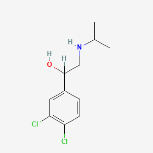 molecular formula C11H15Cl2NO B1670464 Dichloroisoproterenol CAS No. 59-61-0