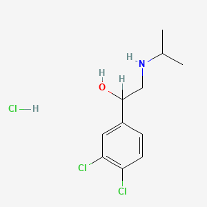 molecular formula C11H16Cl3NO B1670465 Dichloroisoproterenol hydrochloride CAS No. 51-29-6