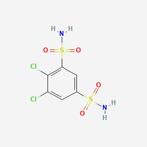 molecular formula C6H6Cl2N2O4S2 B1670470 Dichlorphenamide CAS No. 120-97-8