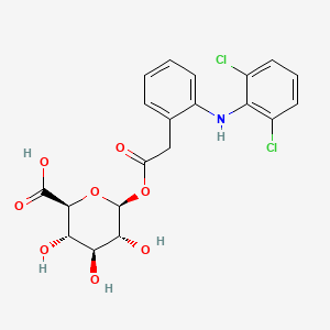 molecular formula C20H19Cl2NO8 B1670475 Diclofenac acyl glucuronide CAS No. 64118-81-6
