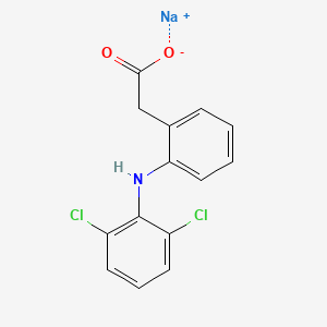 molecular formula C14H11Cl2NNaO2 B1670476 Diclofenac sodium CAS No. 15307-79-6