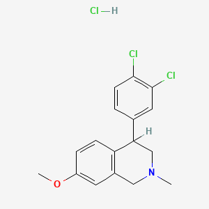 molecular formula C17H18Cl3NO B1670477 Diclofensine hydrochloride CAS No. 34041-84-4