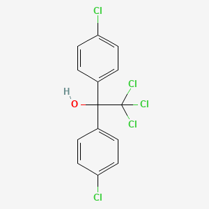 molecular formula C14H9Cl5O<br>(ClC6H4)2C(OH)CCl3<br>C14H9Cl5O B1670483 双粉螨特 CAS No. 115-32-2