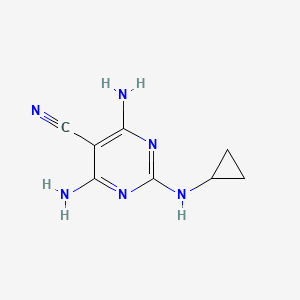molecular formula C8H10N6 B1670485 Dicyclanil CAS No. 112636-83-6