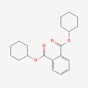 molecular formula C20H26O4<br>C6H4(CO2C6H11)2<br>C20H26O4 B1670489 邻苯二甲酸二环己酯 CAS No. 84-61-7