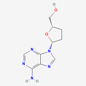 molecular formula C10H13N5O2 B1670502 2',3'-Dideoxyadenosine CAS No. 4097-22-7