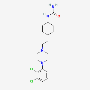 molecular formula C19H28Cl2N4O B1670505 Didesmethyl cariprazine CAS No. 839712-25-3
