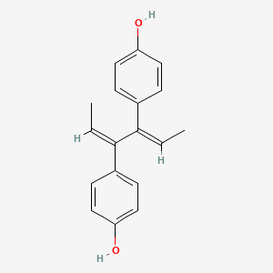 molecular formula C18H18O2 B1670512 己烯雌酚 CAS No. 84-17-3