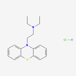molecular formula C18H23ClN2S B1670519 Diethazine hydrochloride CAS No. 341-70-8