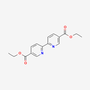 molecular formula C16H16N2O4 B1670527 2,2'-联吡啶-5,5'-二甲酸二乙酯 CAS No. 1762-46-5