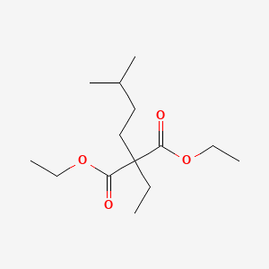 molecular formula C7H12O4 B1670534 DIETHYL ETHYL(ISOAMYL)MALONATE CAS No. 77-24-7