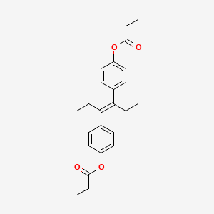 molecular formula C24H28O4 B1670541 Diethylstilbestrol dipropionate CAS No. 130-80-3