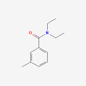 molecular formula C4H13N3<br>NH2CH2CH2NHCH2CH2NH2<br>C12H17NO B1670543 Diethyltoluamide CAS No. 134-62-3