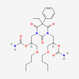 molecular formula C28H42N4O9 B1670545 Difebarbamate CAS No. 15687-09-9