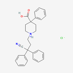 molecular formula C28H29ClN2O2 B1670552 Difenoxin hydrochloride CAS No. 35607-36-4