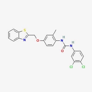 molecular formula C22H17Cl2N3O2S B1670557 Diflapolin 