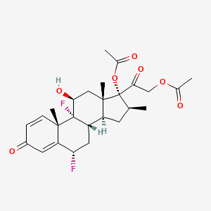 molecular formula C26H32F2O7 B1670559 Diflorasone Diacetate CAS No. 33564-31-7