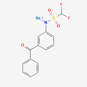 molecular formula C14H10F2NNaO3S B1670565 Diflumidone Sodium CAS No. 22737-01-5