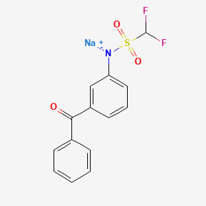 molecular formula C14H10F2NNaO3S B1670565 Diflumidone sodium CAS No. 22737-01-5