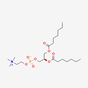 molecular formula C22H44NO8P B1670576 1,2-Diheptanoyl-sn-glycero-3-phosphocholine CAS No. 39036-04-9