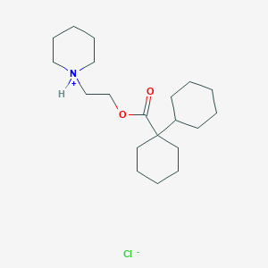 molecular formula C20H36ClNO2 B1670577 Dihexyverine hydrochloride CAS No. 5588-25-0