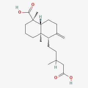 molecular formula C20H32O4 B1670580 Dihydroagathic acid CAS No. 5956-15-0