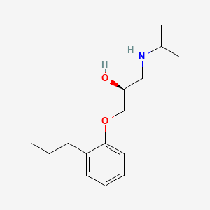 molecular formula C15H25NO2 B1670582 (-)-Dihydroalprenolol CAS No. 59624-90-7