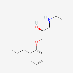 molecular formula C15H25NO2 B1670582 Dihydroalprenolol, (S)- CAS No. 59624-90-7