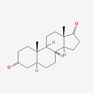 molecular formula C19H28O2 B1670583 Androstanedione CAS No. 846-46-8