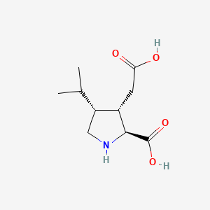 molecular formula C10H17NO4 B1670603 二氢海尼克酸 CAS No. 52497-36-6