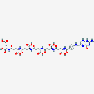 molecular formula C44H56N12O21 B1670610 Dihydropteroyl hexaglutamate CAS No. 49637-65-2