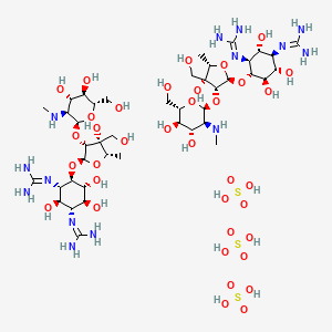 molecular formula C42H88N14O36S3 B1670613 Dihydrostreptomycin sulfate CAS No. 5490-27-7
