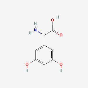 molecular formula C8H11NO5 B1670617 (S)-3,5-Dihydroxyphenylglycine CAS No. 162870-29-3