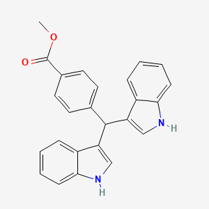 molecular formula C25H20N2O2 B1670646 DIM-C-pPhCO2Me CAS No. 151358-48-4