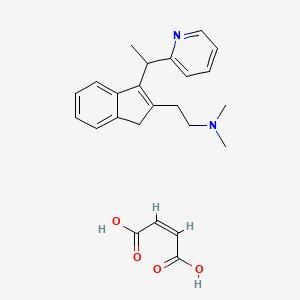 molecular formula C24H28N2O4 B1670661 Dimethindene CAS No. 3614-69-5