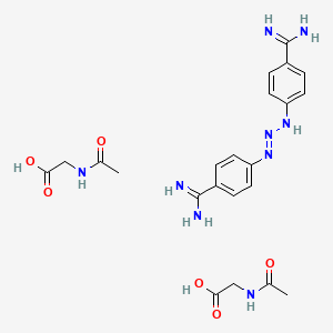 molecular formula C18H22N8O3 B1670681 Berenil CAS No. 908-54-3