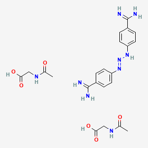 molecular formula C22H29N9O6 B1670681 Diminazene aceturate CAS No. 908-54-3