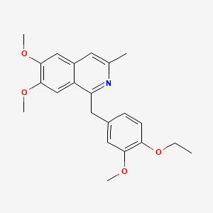 molecular formula C22H25NO4 B1670683 Dimoxyline CAS No. 147-27-3