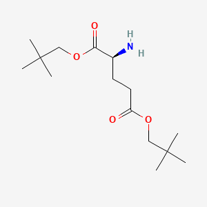B1670686 Dineopentyl glutamate CAS No. 111537-33-8