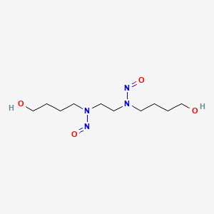 molecular formula C10H22N4O4 B1670690 Butanol, 2,2'-(ethylenebis(nitrosoimino))bis- CAS No. 65229-18-7