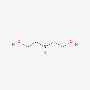 molecular formula C4H11NO2<br>C4H11NO2<br>(CH2CH2OH)2NH B1670707 Diethanolamine CAS No. 111-42-2