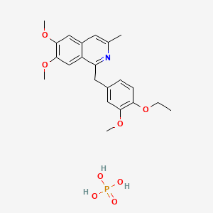 molecular formula C22H28NO8P B1670718 Dioxyline phosphate CAS No. 5667-46-9