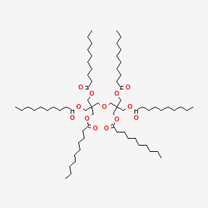 molecular formula C70H130O13 B1670720 Dipentaerythrityl hexacaprate CAS No. 107001-12-7