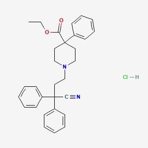 molecular formula C30H33ClN2O2 B1670729 Diphenoxylate hydrochloride CAS No. 3810-80-8