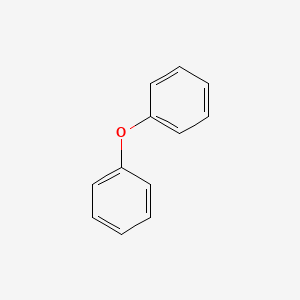 molecular formula C12H10O<br>C6H5OC6H5<br>(C6H5)2O<br>C12H10O B1670733 Diphenyl ether CAS No. 101-84-8