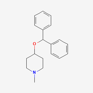 molecular formula C19H23NO B1670736 Diphenylpyraline CAS No. 147-20-6