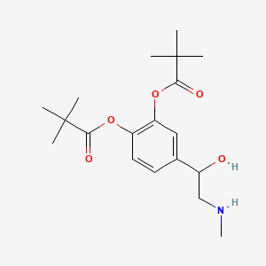 molecular formula C19H29NO5 B1670744 Dipivefrin CAS No. 52365-63-6